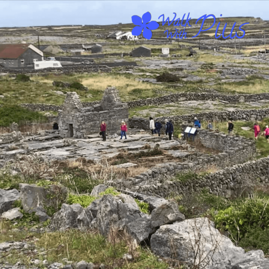 People visiting Inishmaan, Aran Island with Walk with Pius